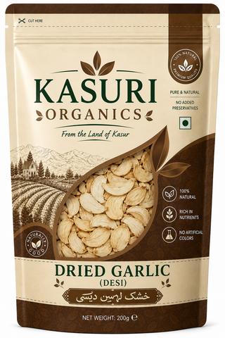 Kasuri Organics Dried Garlic (Desi)