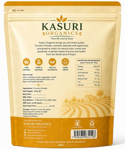 Kasuri Organics Premium Turmeric Powder