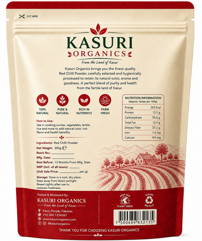 Kasuri Organics Premium Red Chilli Powder