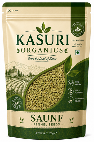 Kasuri Organics Saunf (Fennel Seeds)