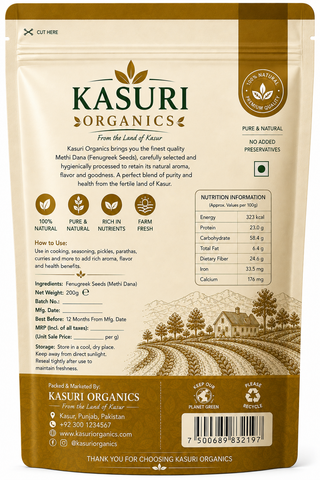 Kasuri Organics Methi Dana